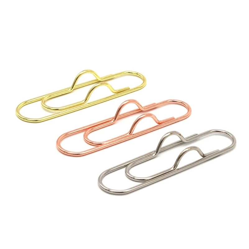 Paper Clips 10Pcs/pack Paper Clips Paper Fix Clips Pen Holder Notebook Pen Holder Book Pin for Notebook Journal Document