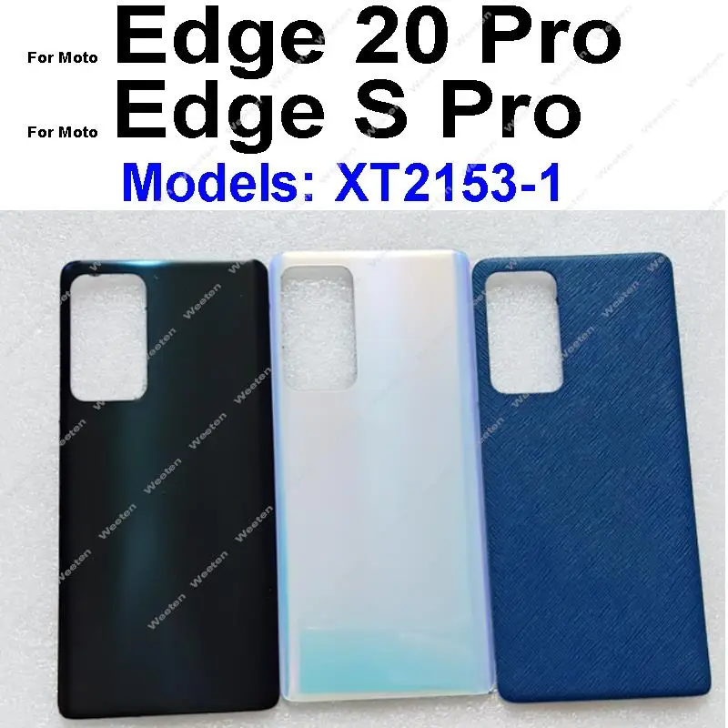 Back Battery Door Housing Cover For Motorola MOTO Edge 20 Pro 20 Lite Edge S Pro Rear Cover Back Battery Case Replacement Parts