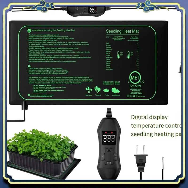 Plant Heating Pad For Indoor Home Gardening Seed Starting, Warm Germination Hydroponic, Durable EU PLUG