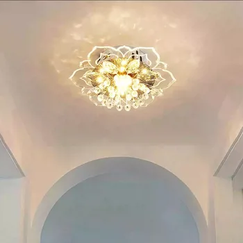 LED Flower Crystal Ceiling Light 1