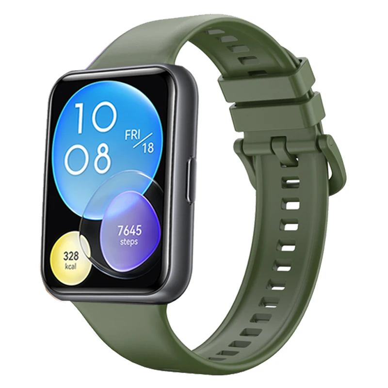Silicone Sport Wristband with Metal Buckle - Replacement Strap