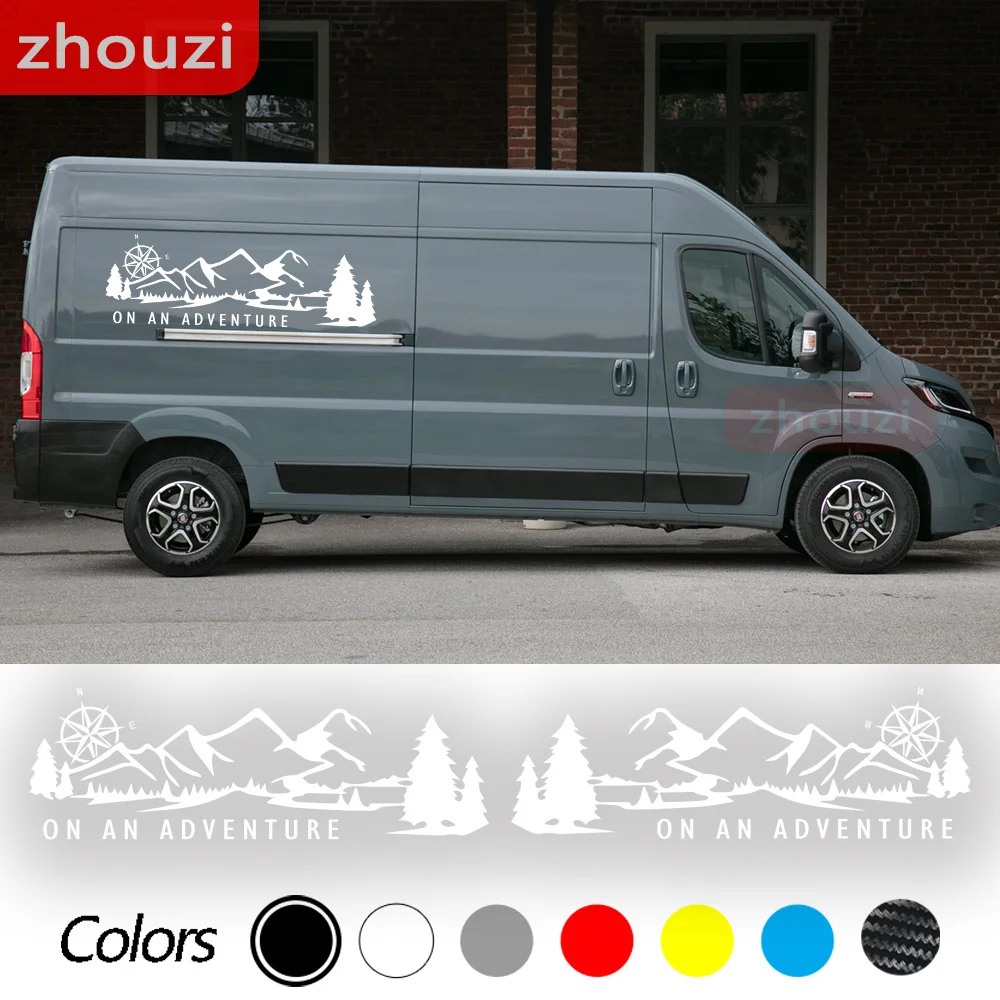 2 Pz Lotto Adesivi Per Auto Grafica Vinile Per Peugeot Boxer Citroen Jumper Fiat Ducato Van Camper Strisce Auto Decalcomanie Accessori