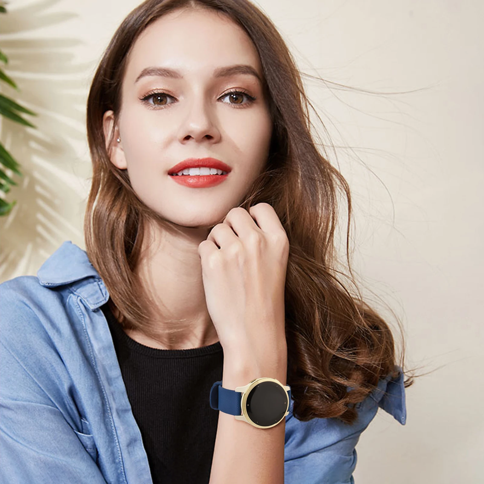 Elegant 18mm Silicone Watch Strap