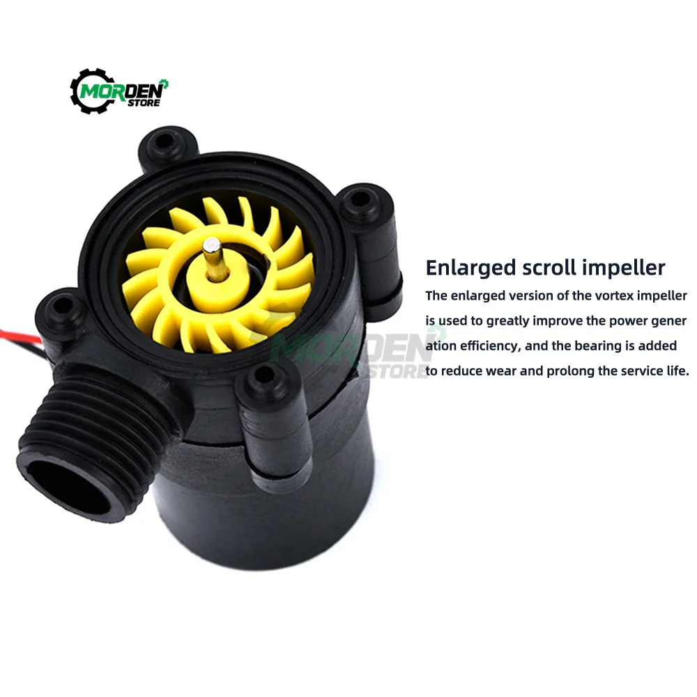 DC 9.8V-18.5V Mini High Power Hydroelectric Turbine Water Flow Generator Electric Hydroelectric Hydro Generator Power Supply hydroelectric generator