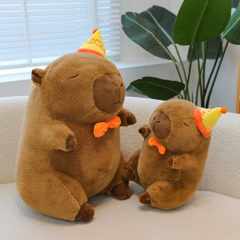 23/35cm Capybara Plush Toy - Ultra Soft Anime Stuffed Animal Doll, Cute Christmas & Thanksgiving Gift for Children