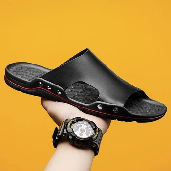 شباشب عصرية للرجال ملابس خارجية صيفية للرجال مانعة للانزلاق ومضادة للرائحة أحذية شاطئ خارجية غير رسمية شباشب كلاسيكية متعددة الاستخدامات