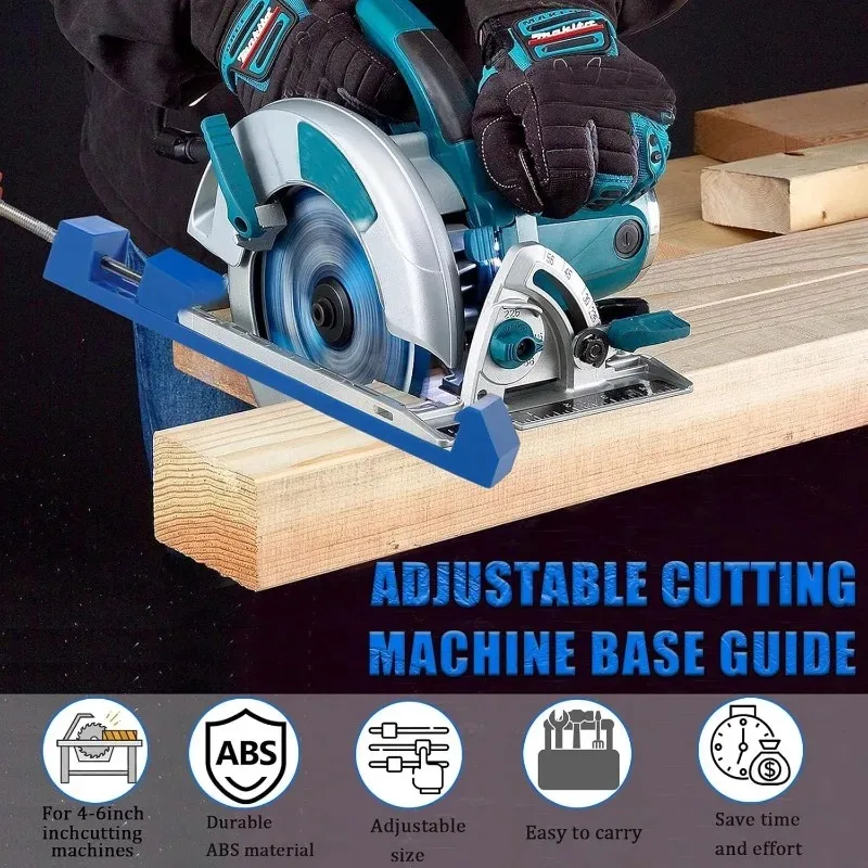Adjustable Positioning Calipers & Guide Rail – Stainless Steel Measuring Tool For Circular Saws, Precision Wood Cutting, Furniture Making