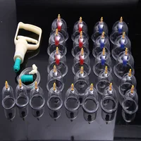 12or24 Pieces Suction Cups Massage Vacuum Cupping Body Massager Plastic Vacuum Suction Therapy Cupping Set Cans for Massage