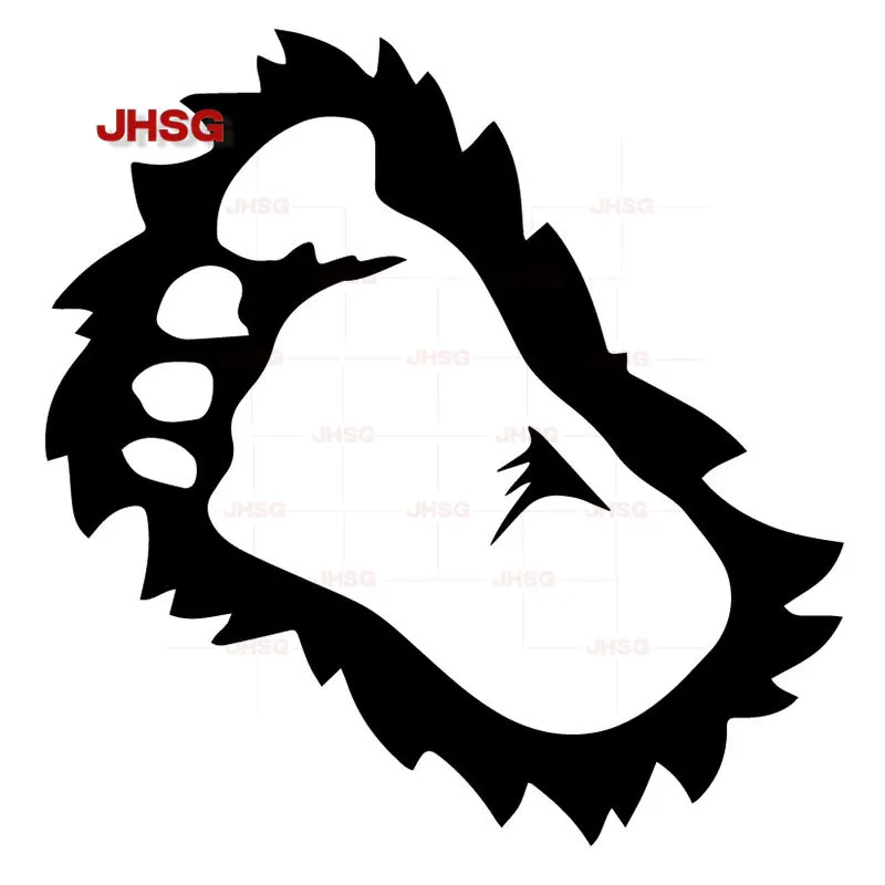 

Big Footprint Funny Car Decal Car Motorcycle Window Decorative Modeling Waterproof Sunscreen Vinyl Black/White