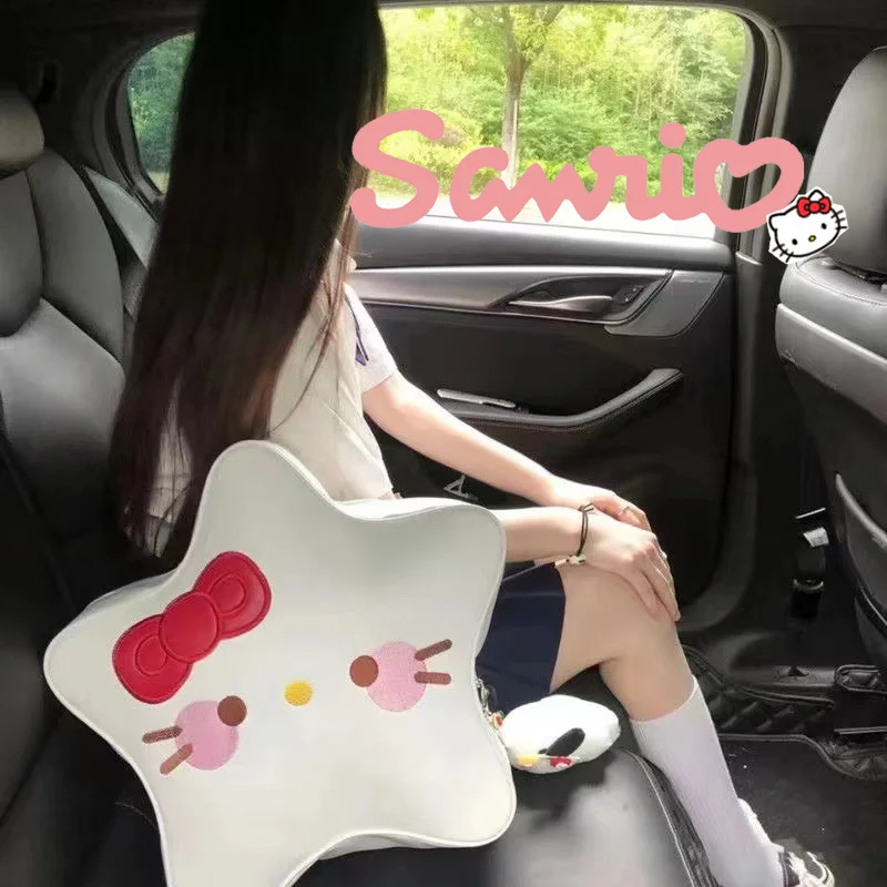 

Sanrio, Hello Kitty рюкзак с мультяшными звездами из искусственной кожи Y2k вместительная Водонепроницаемая Подарочная дорожная сумка Kawaii Girl