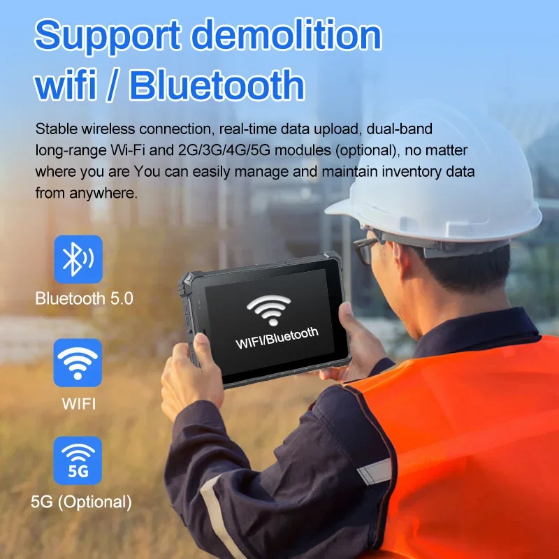 Rugged Windows Tablet Intel N5100 CPU 8G RAM 128G ROM IP68 Waterproof 2D Barcode Scanner Industrial Computer