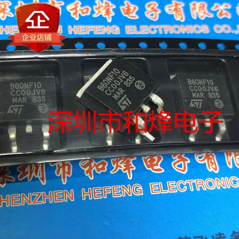 

Оригинальный Новый B60NF10 STB60NF10 TO-263100V 80A, 30 шт.