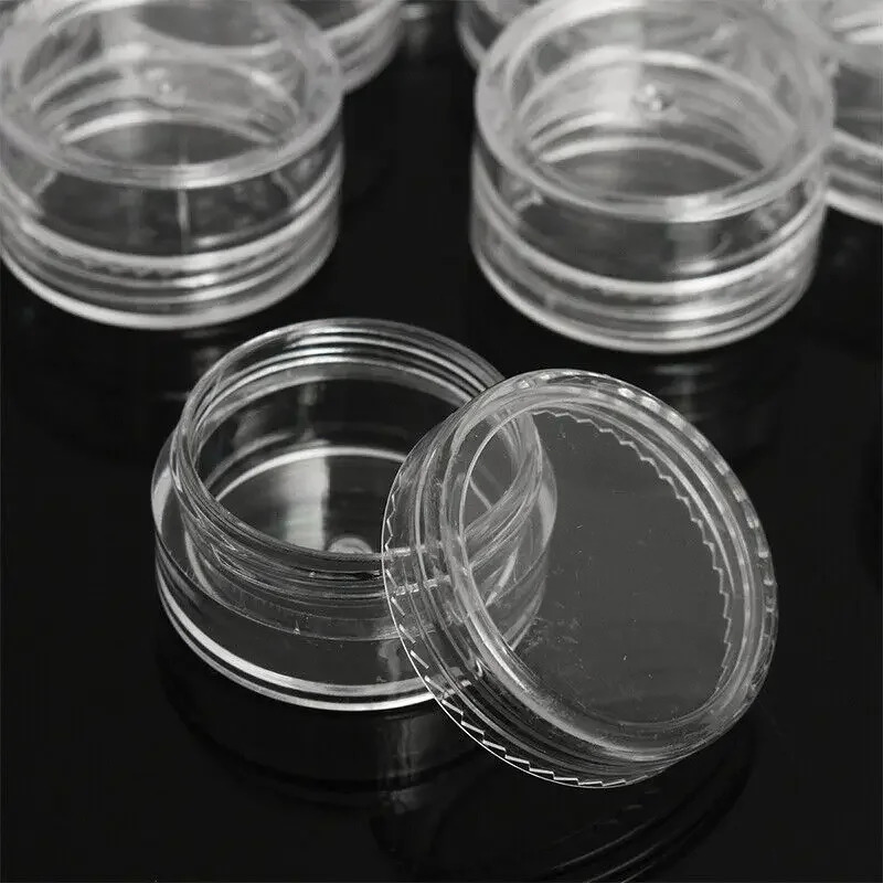 Cosmetic cream bottle,cosmetic bottle,mini cosmetic bottle,cosmetic sample container,cosmetic dispenser bottle,refillable cosmetic bottle,cosmetic bottle set,cosmetic pot jars,makeup empty bottle 50PCS 2g 3g 5g 10g 15g 20g Portable Plastic Empty Cream Jar Mini Cosmetic Bottles Pot Nail Polish Skincare