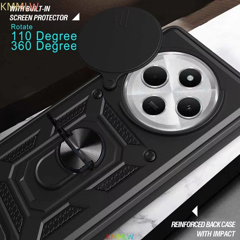 Shockproof Armor Case with Car Holder and Camera Lens Protection
