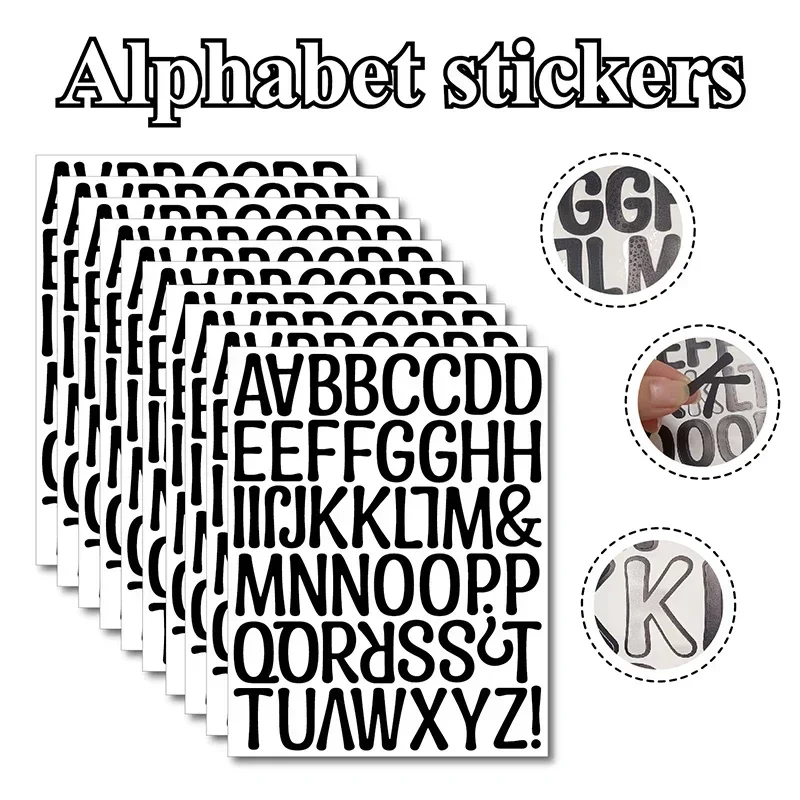 2 inches Waterproof Alphabet Letter Number DIY Personalized Name Stickers  Decals Vinyl for Mailbox Wall Scrapbook Stationery - AliExpress