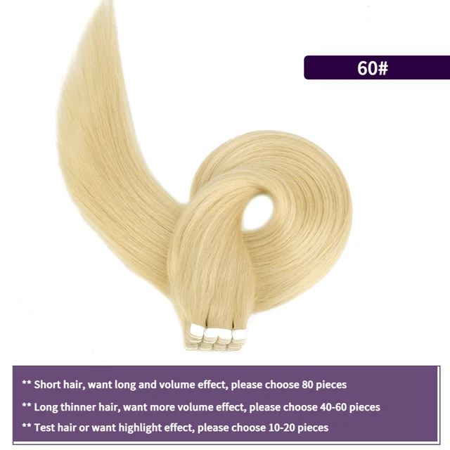 MW Mini Tape In Human Hair Extensions Natural Straight Hair Machine Remy Invisible Skin Weft Adhesive Glue On Hair 12