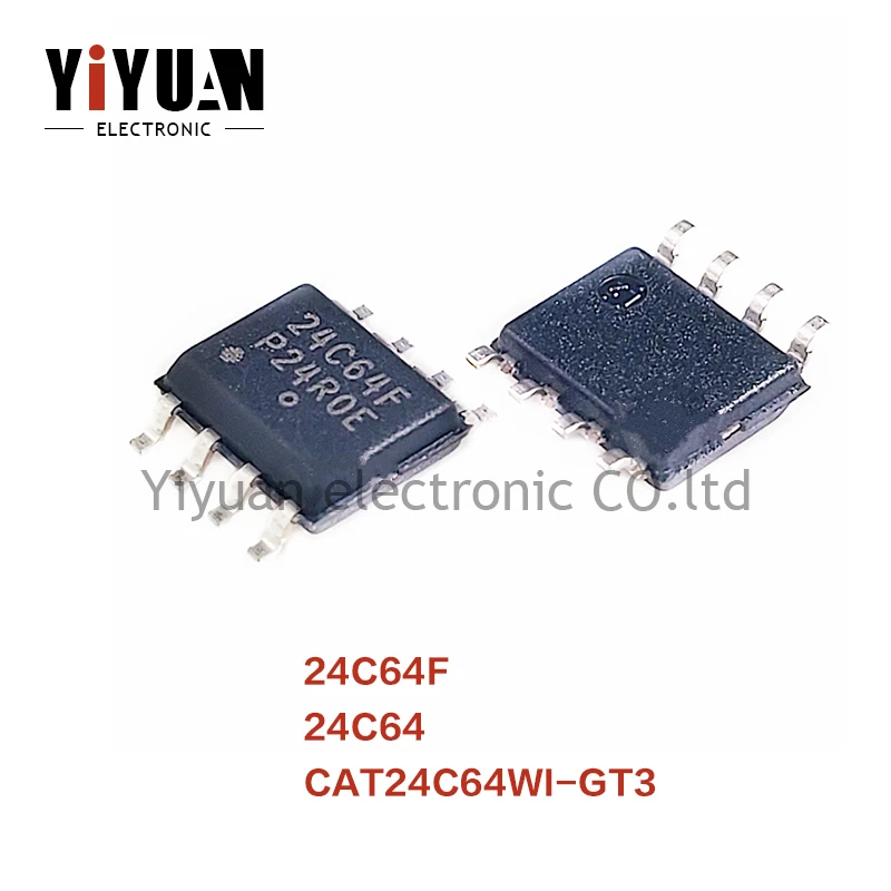 

10PCS NEW CAT24C64WI-GT3 24C64F 24C64 SOIC8 Memory chip EEPROM serial 64-Kb I2C