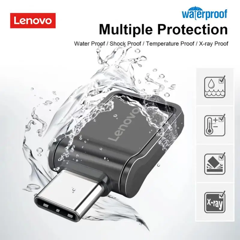 Lenovo Usb 3.0 Extreme Usb Flash Driver 256Gb Tipo C Otg Pen Drive 128Gb 2 In1 Usb Flash Memory Stick 1Tb 2Tb Regalo Usb Drive