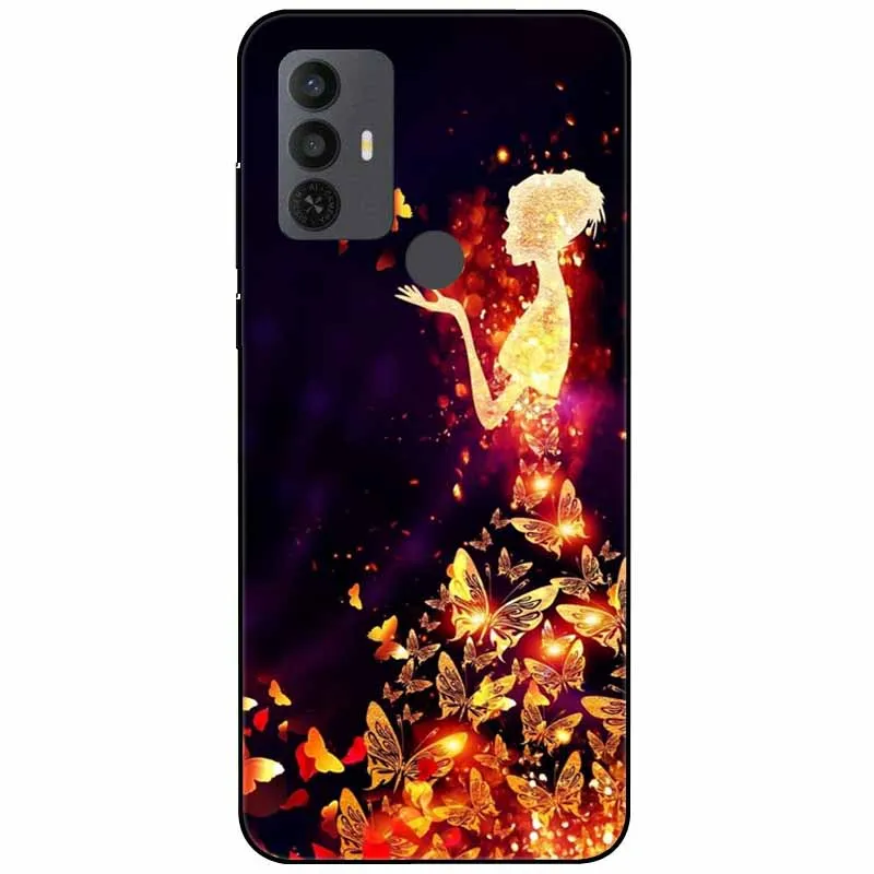 Phone Case Phone Protector Cover Leather Phone Case Phone Cover For TCL 30 SE Case 305 306 Silicone Bumper Soft TPU Coque For TCL 305 Funda For TCL305 30SE Protector