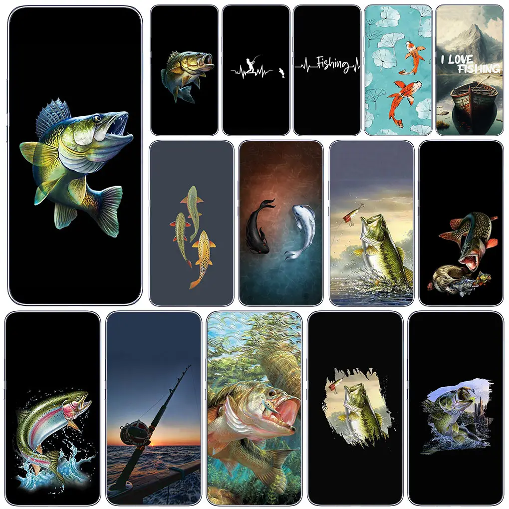 Fly Trout Canna Da Pesca Alla Carpa Pesce Per Motorola Moto One G8 G7 Play Action Fusion Plus Power Vision Zoom Hyper Macro Cover Case