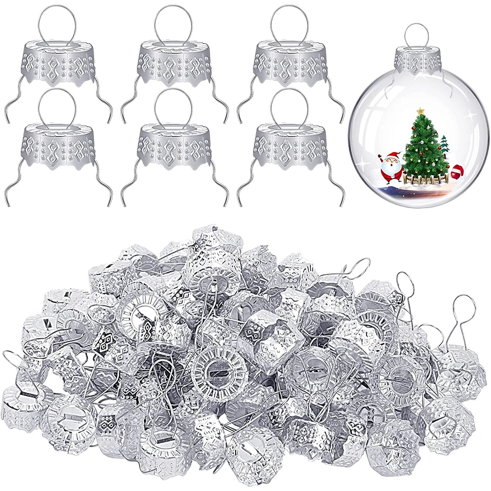 50100 Pieces Round Christmas Ornament Caps,christmas Replacement