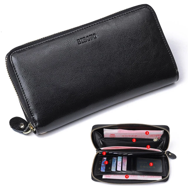 Xieben Men Leather Clutch Purse Wallet Wristlet Zipper Passport Coin Phone  Card Carrier Organizer Holder Wrist Bag Pack For Business Travel Casual  Handbag Black : Amazon.in: Shoes & Handbags