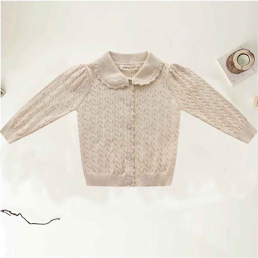 Neue Herbst Baby Mädchen Gestrickte Kleidung Sets Infant Strickjacke Pullover + Shorts 2 stücke Kleidung Sets Kleinkind Lange Ärmel Stricken outfits – Detail 4