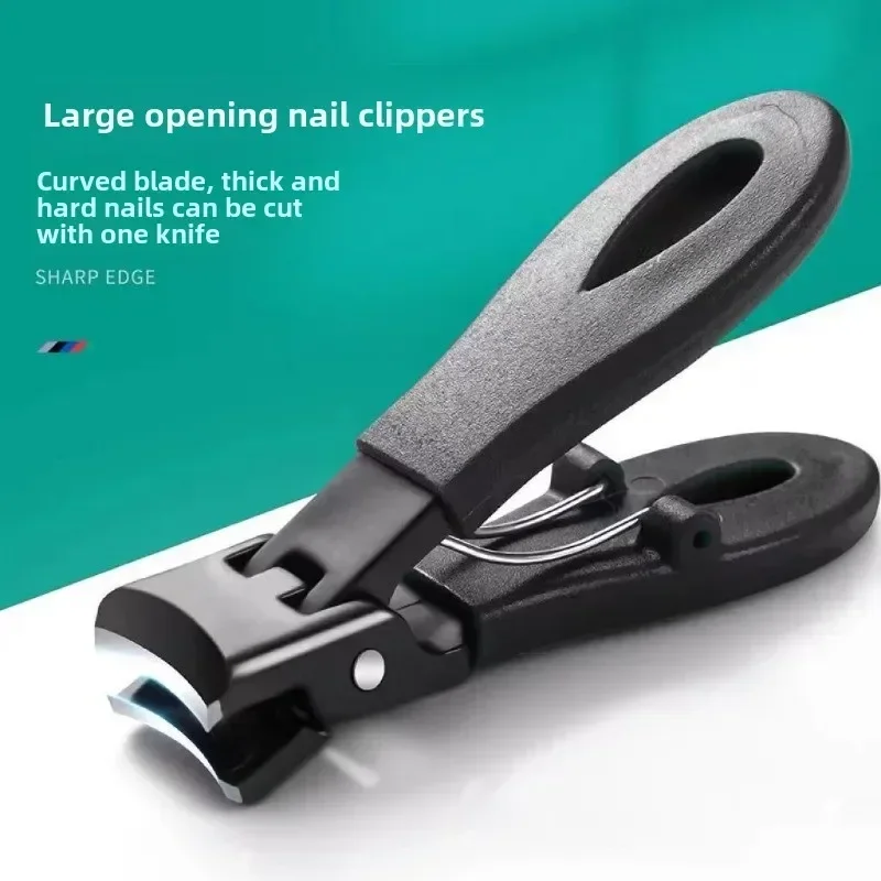 Wide Jaw Splash Toe Fingernail Portable Ultra Sharp Nail Clippers Stainless Steel Opening Anti Trimmers For Woman Man