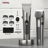 RIWA Electric Hair Clipper Washable Rechargeable Variable Speed Professional Barber Trimmer With Carbon Steel Cutter Head 1