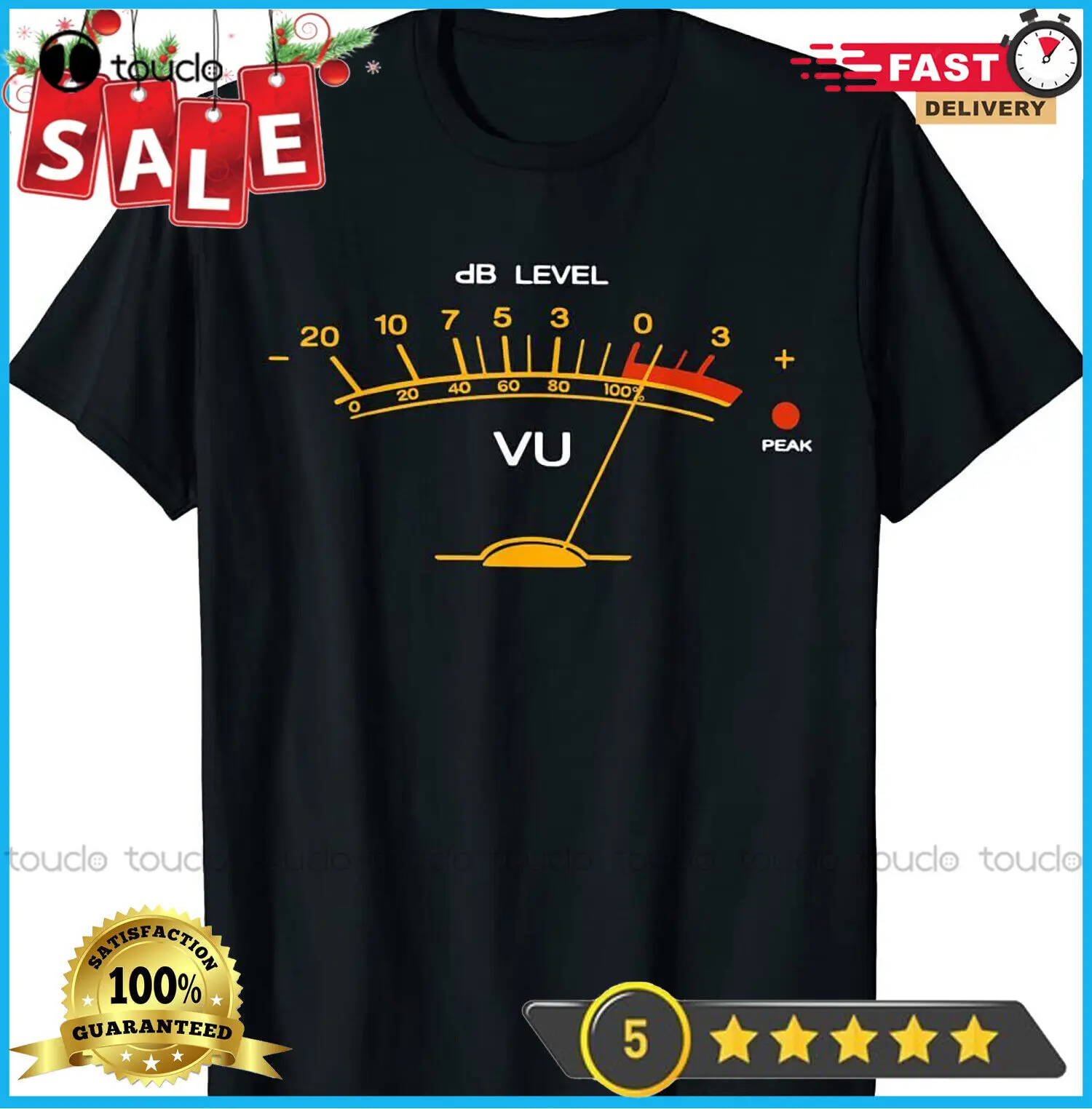 Volume Vu Meter Vintage Audio Engineer Studio Di Registrazione T-Shirt Cotone Outdoor Semplice Vintage Casual Tee Shirts Xs-5Xl