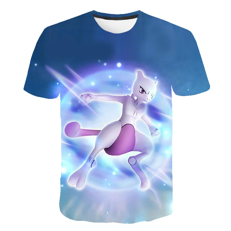 T-Shirts best of sale 2022 Summer Boys T Shirt Cartoon pokemon Baby Print 3D Harajuku T-shirts Short Sleeves Children Clothing Kids Clothes Tee Tops star wars t shirt