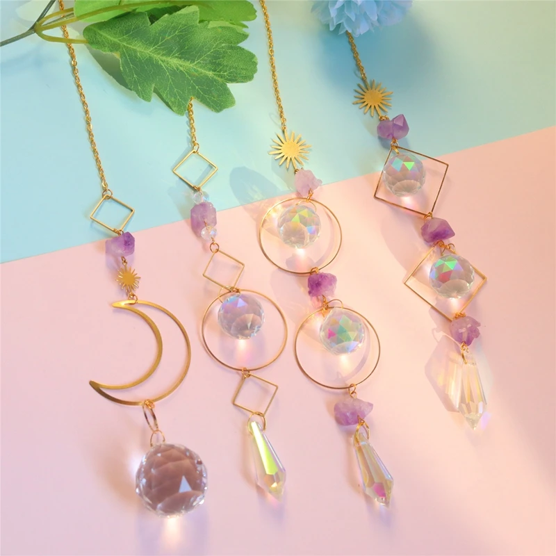 Attrape-soleil prisme en cristal, décor de fenêtre en cristal arc-en-ciel  céleste, cadeaux suspendus pour amis, décoration de maison, idées de  cadeaux - AliExpress