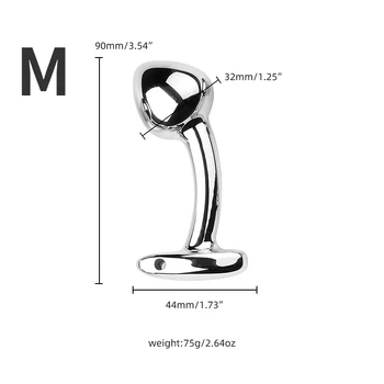 S/M/L Sex Metal Anal Toys Female Adult Sex Products Men and Women Ass Plug Stainless Steel Anal Plug Sex Toys Anal Dildo Toys 4