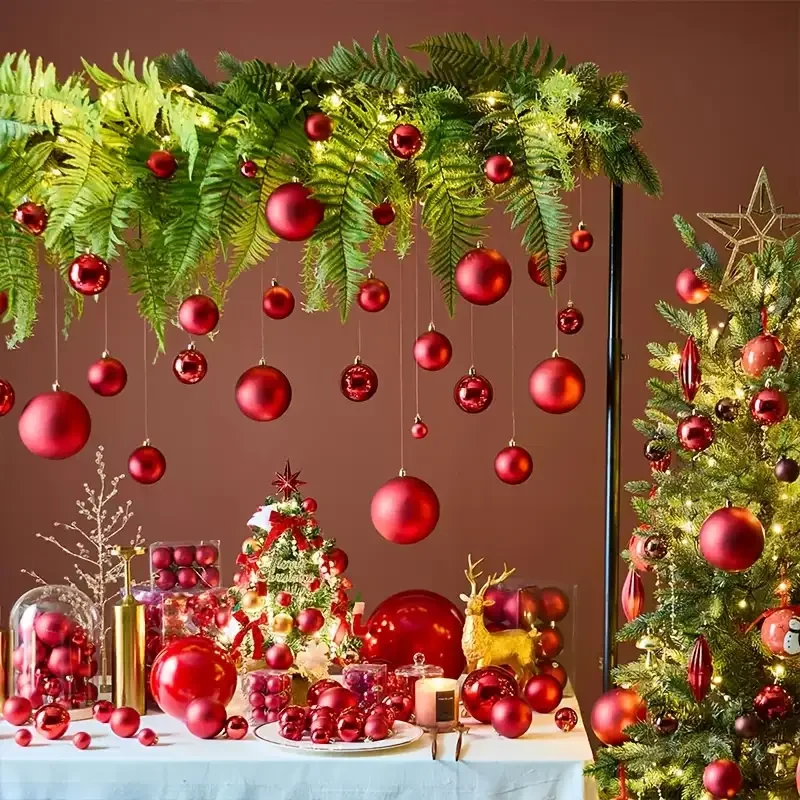 Shatterproof Christmas Ball Ornaments for Xmas Tree Wedding Party