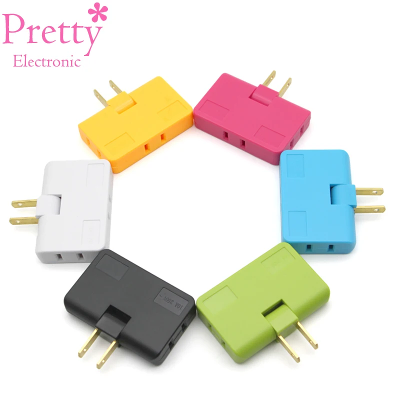 3 In 1 Extension Plug Electrical Adapter 180 Degree Rotation Adjustable America Canada Japan Mobile Charging Converter Socket