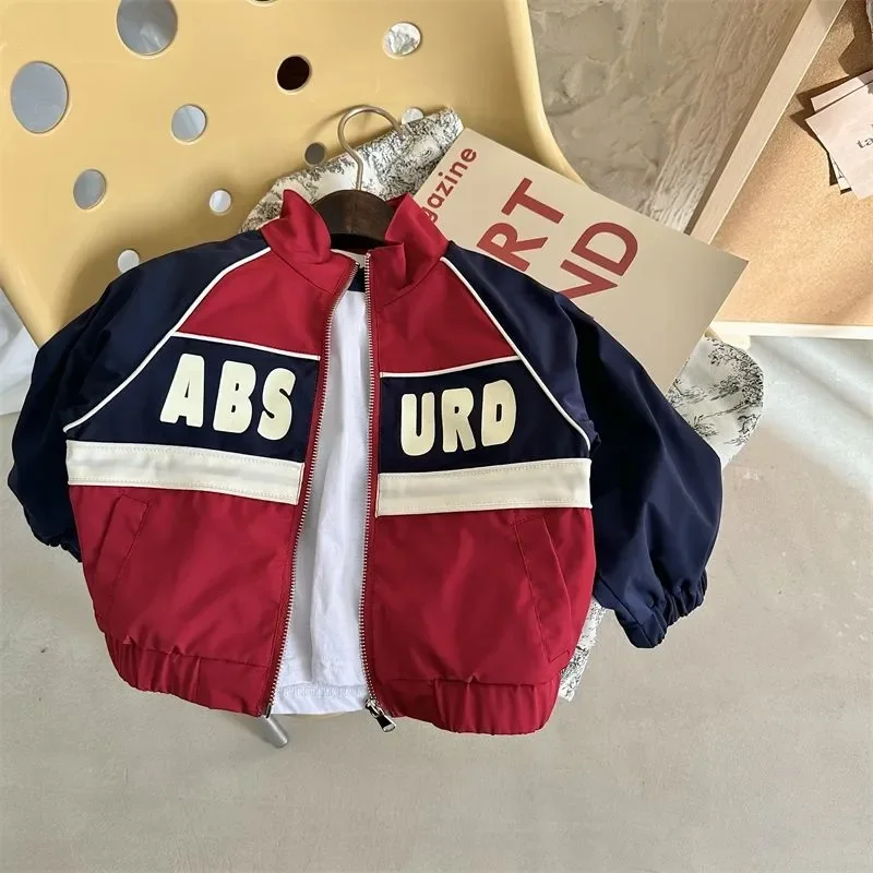 

Autumn Red Baseball Jacket Coat Big Kids Teens Fashion Clothes For Teens Girls Boys Cardigan 4 To 12 Children Outwear Coats