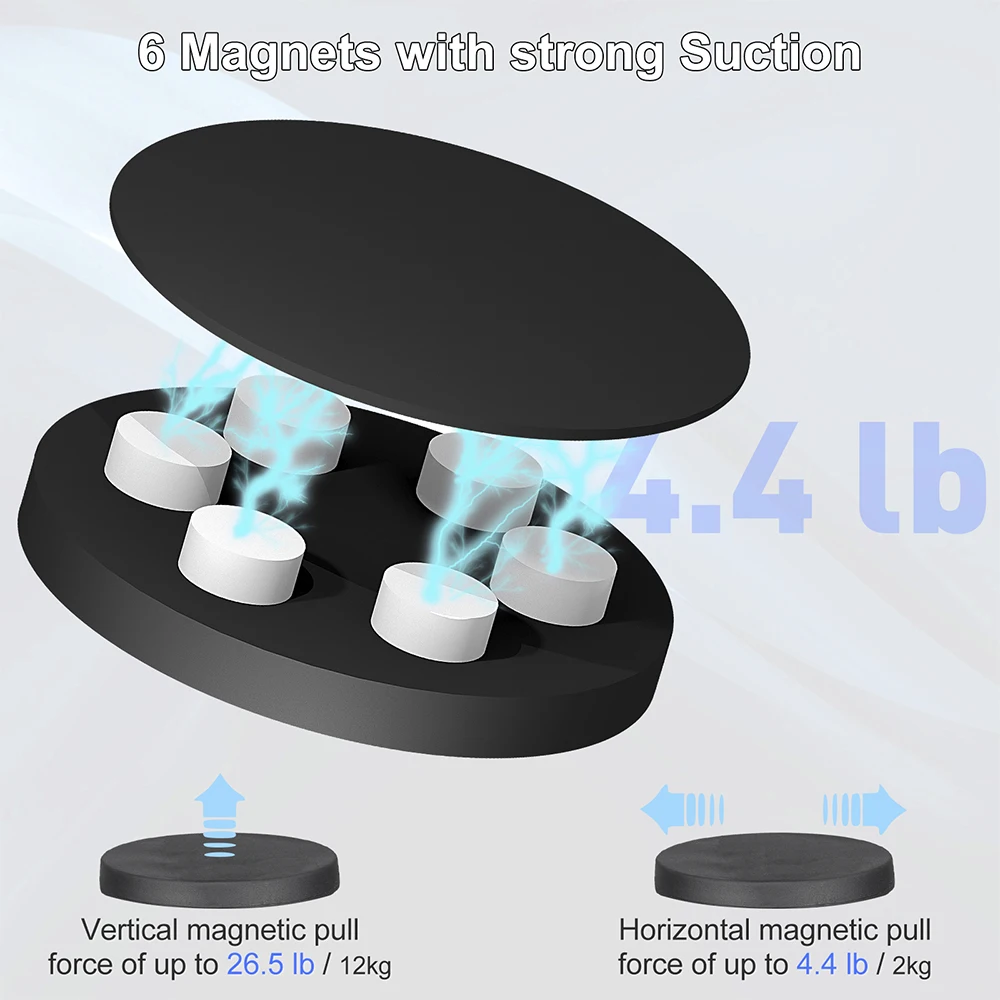Camera Accessories Camera Mount Bracket 1/4 inch Screw Thread Hole Magnetic Base For Action Camera Light Phone Monitor Holder Boat Car Bar Outdoor Offroad