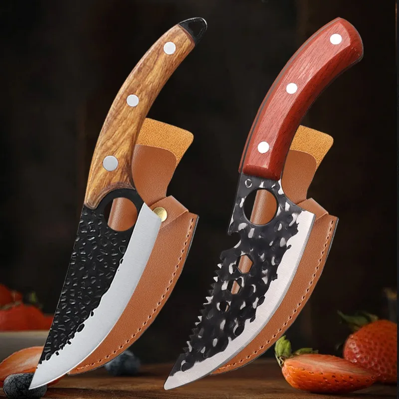 Stainless Steel Kitchen Knife Multifunctional Knife Butcher Meat Cleaver Bone Cleaver Forging Knife BBQ Kitchen Accessories