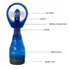 Portable Hand Held Battery Power Fan Air Water Mist Bottle Cooling Spray Office 6