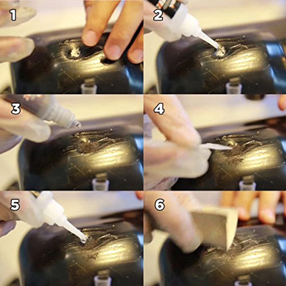 Welding Glue Super Glue Strong Liquid Powder 7 Seconds Speedy Fix Metal Plastic Wood Repair Universal Caulk Adhesive