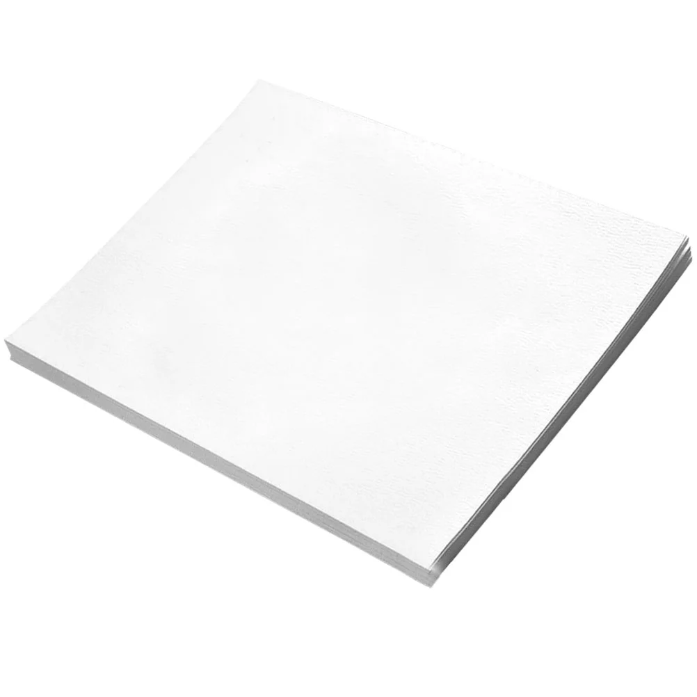 

20 Sheets Printing Paper Wood Pulp White Cardstock Watercolor Paper Cold Pressing Multipurpose Drawing Oil White Beginner