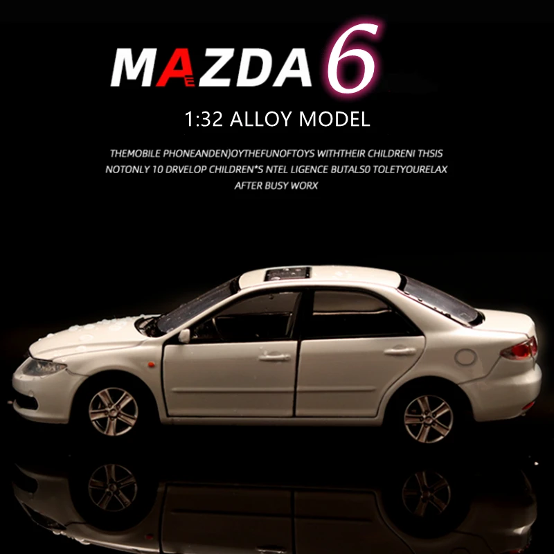 

Классическая модель автомобиля MAZDA 6 в масштабе 1:32, литой и игрушечный автомобиль, металлическая Игрушечная модель автомобиля, коллекционная игрушка-подарок
