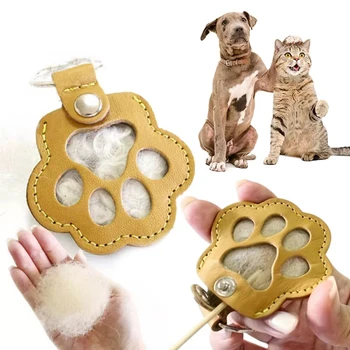 Leather Pet Memorial Keychain 1