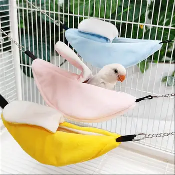 Banana Criceto Uccello Ratto Letto morbido Amaca Appesa Altalena Luna Barca Letto Appeso Nido Letto Piccoli animali Nido Piccoli animali Forniture per animali domestici