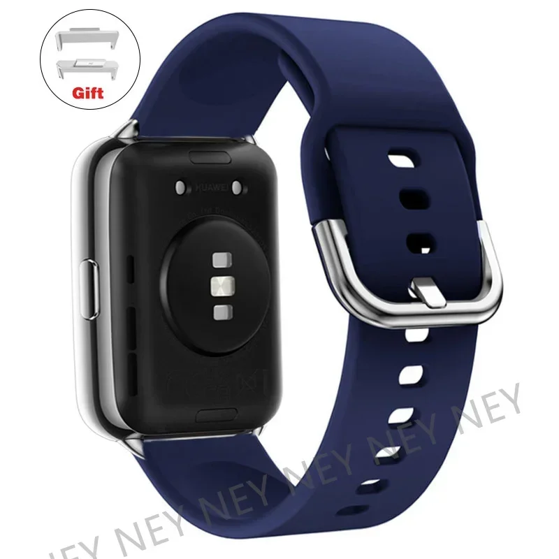 Sport Watchband: Silicone Waterproof Strap with Metal Buckle