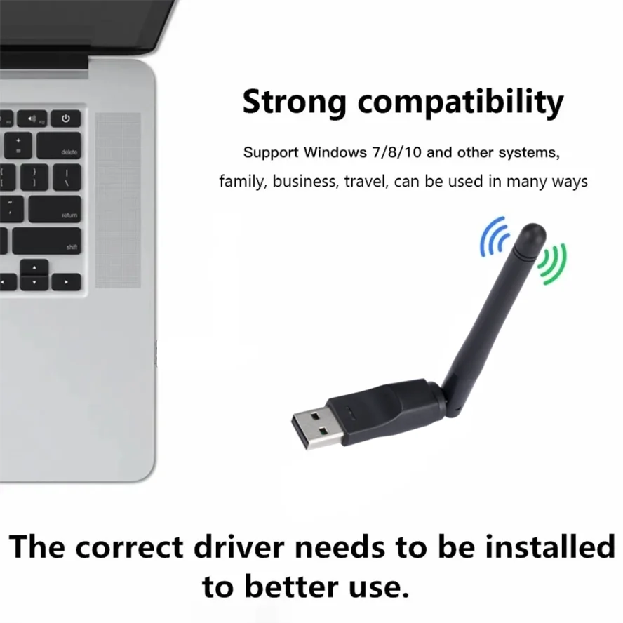 WiFi Adapter 150Mbps MT7601 USB for PC laptop Windows