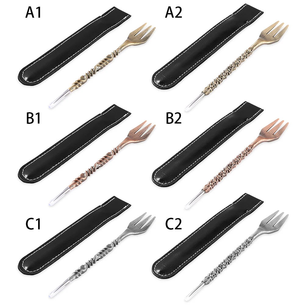 Drinking Desserts Stainless Steel Kitchen Tool Hookah Fork Fruit Forks Water Pipe Gadget Tableware kitchen tool forks