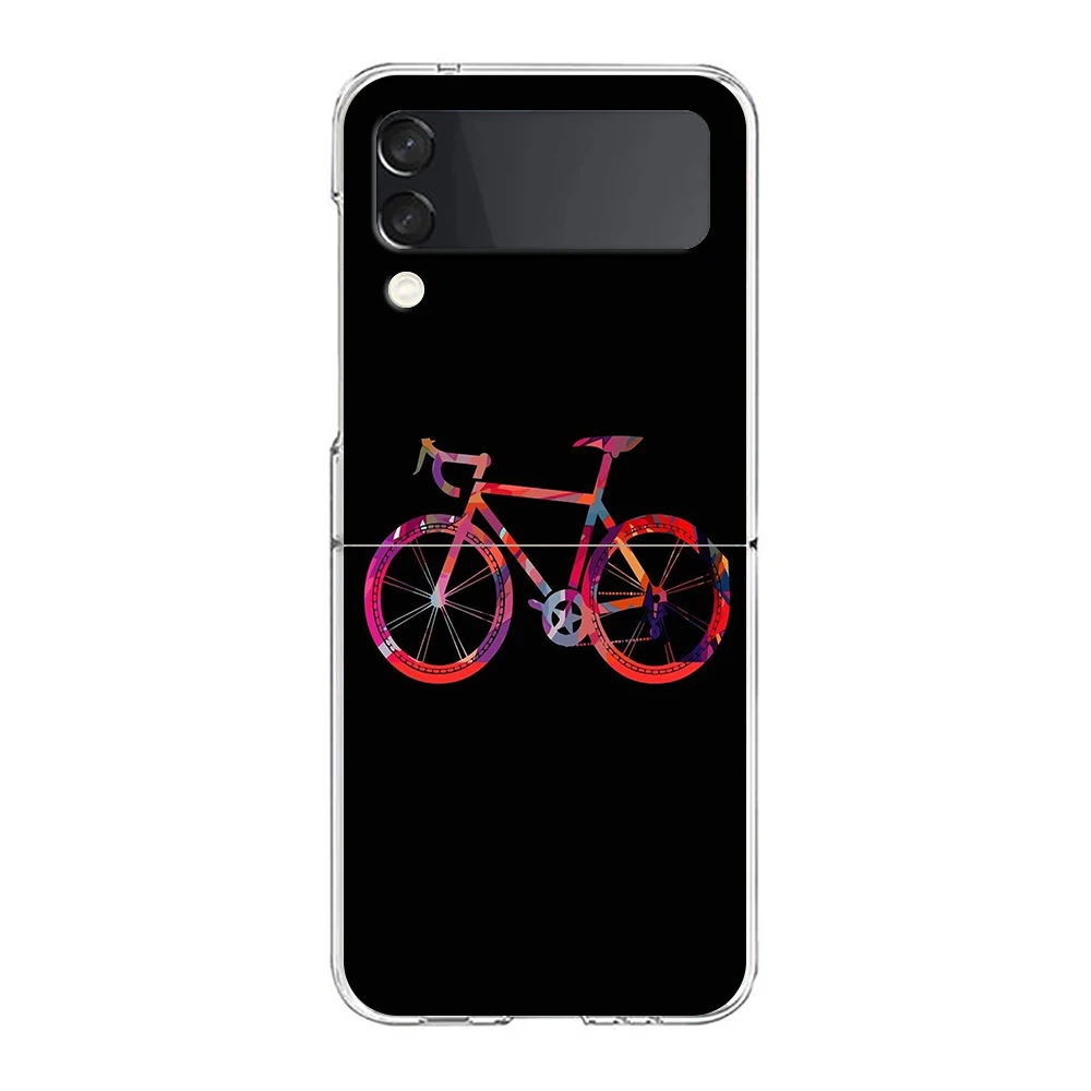 Rugged Mountain Bike Art Hard Folding Phone Case