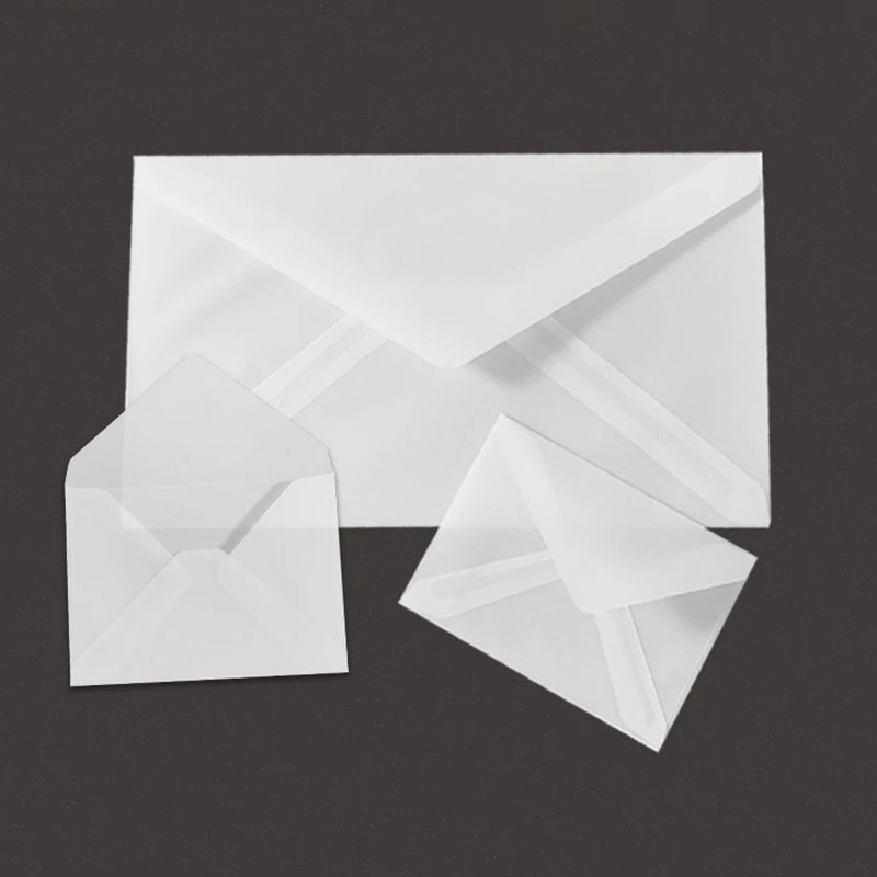Wedding Invitation Sulfuric Acid Paper Envelope Semi-transparent 30pcs/lot Diy Postcard Storage Gift Packing High-grade Business