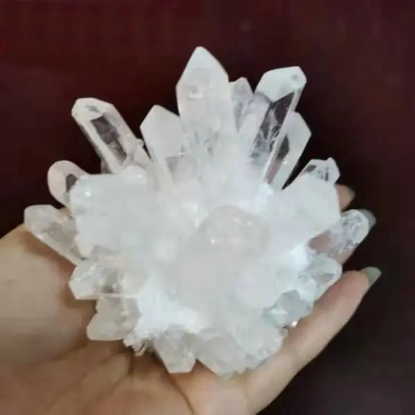 Pure natural white crystal cluster stone, energy degaussing crystal, home decoration gift exquisite jewelry